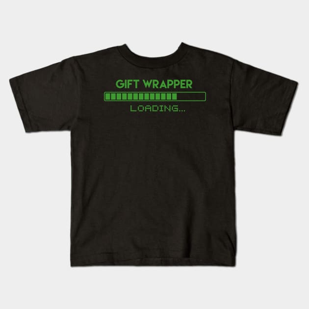 Gift Wrapper Loading Kids T-Shirt by Grove Designs